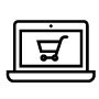 shoping laptop icon